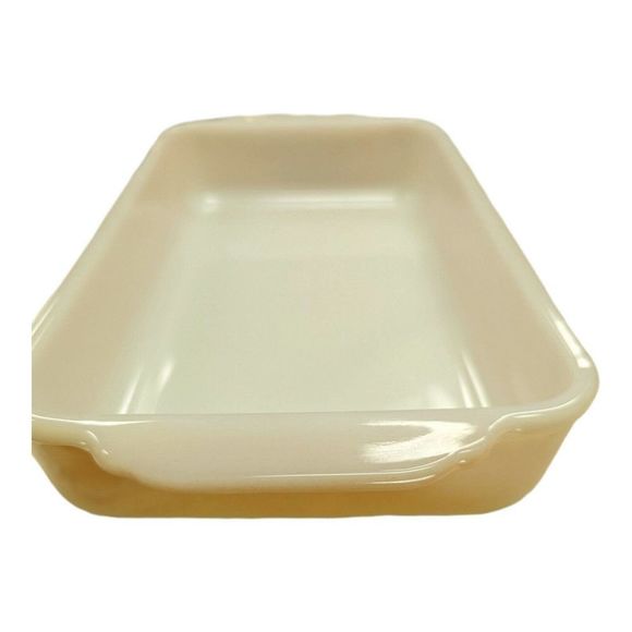 Vintage Anchor Hocking Fire King Peach Luster Wear Casserole Dish with lid #410 - Picture 10 of 12